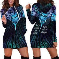 Aotearoa Maori Te Whai Rahi Hoodie Dress Tala - Nowhere You Could Go That I Won't Be With You - Polynesian Pride