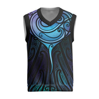 Aotearoa Maori Te Whai Rahi Christmas Knitted V-Neck Vest Tala - Nowhere You Could Go That I Won't Be With You - Polynesian Pride