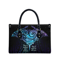 Aotearoa Maori Te Whai Rahi Leather Bag Tala - Nowhere You Could Go That I Won't Be With You - Polynesian Pride