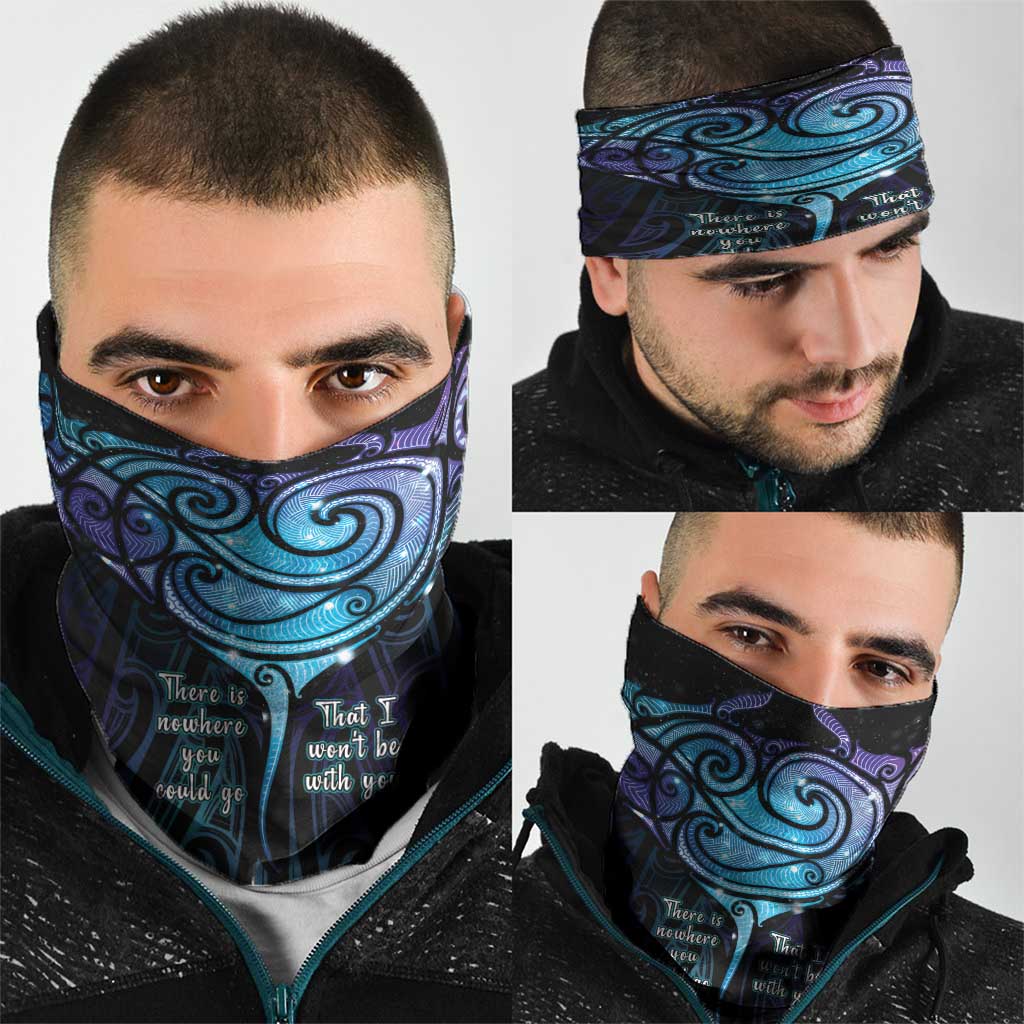 Aotearoa Maori Te Whai Rahi Neck Gaiter Tala - Nowhere You Could Go That I Won't Be With You - Polynesian Pride
