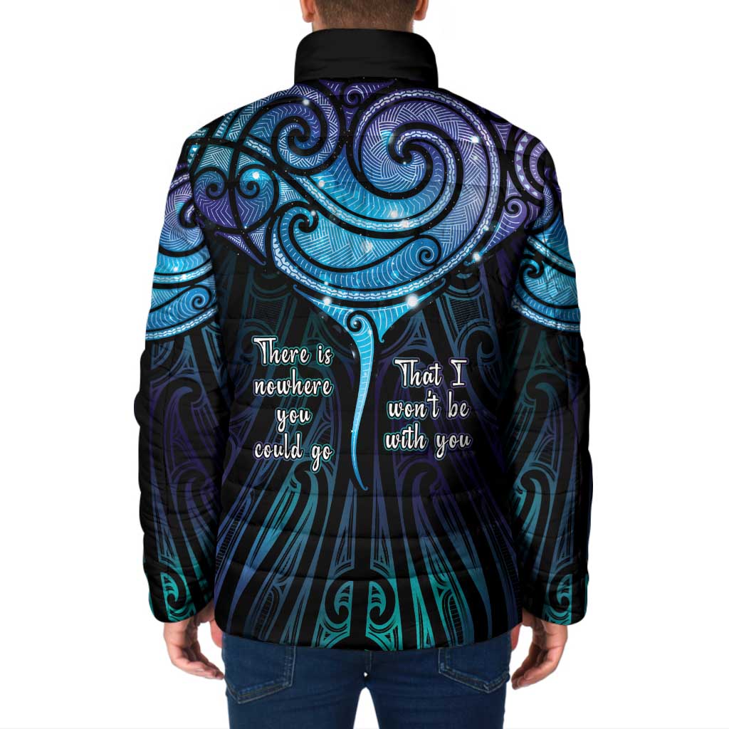 Aotearoa Maori Te Whai Rahi Padded Jacket Tala - Nowhere You Could Go That I Won't Be With You - Polynesian Pride