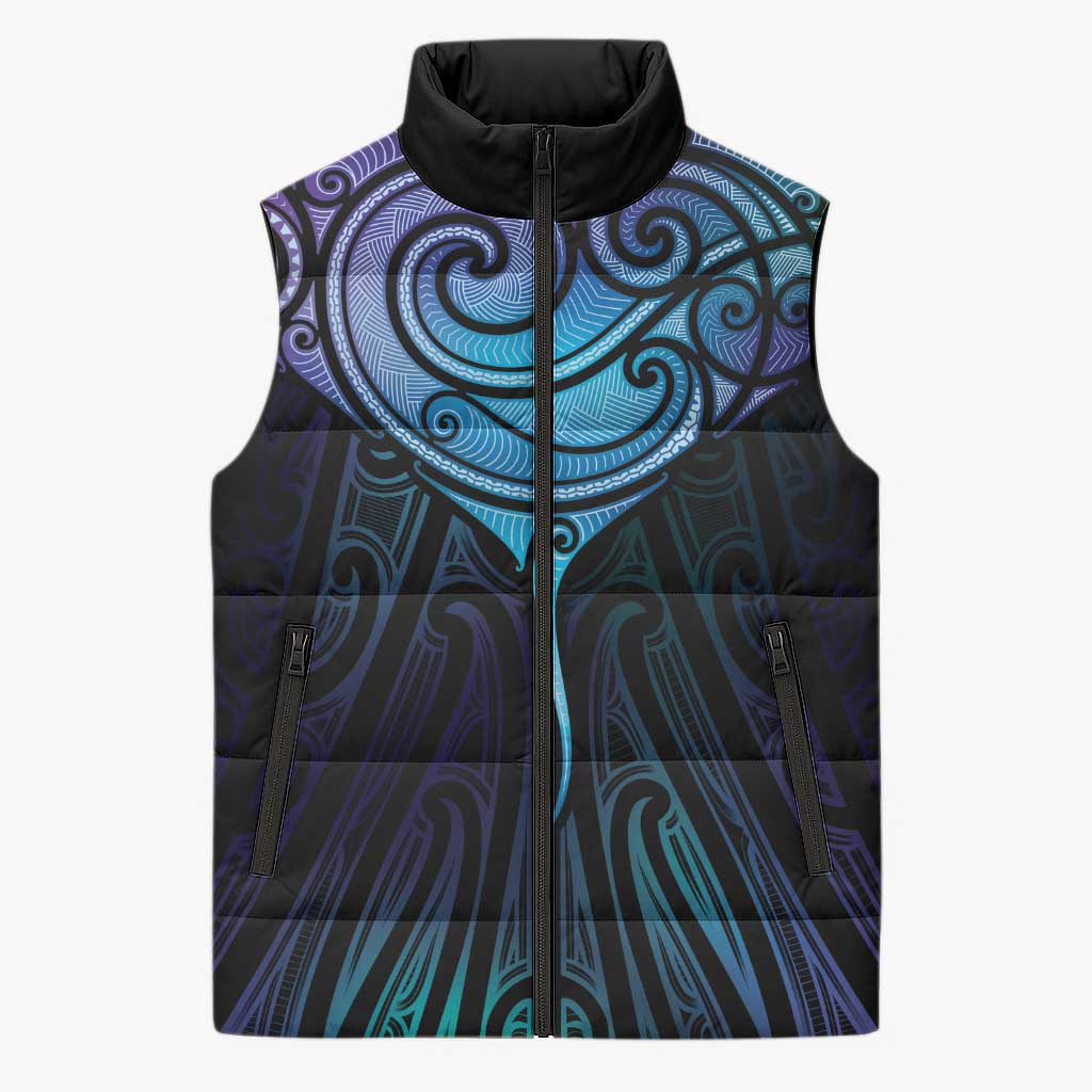 Aotearoa Maori Te Whai Rahi Sleeveless Puffer Jacket Tala - Nowhere You Could Go That I Won't Be With You - Polynesian Pride
