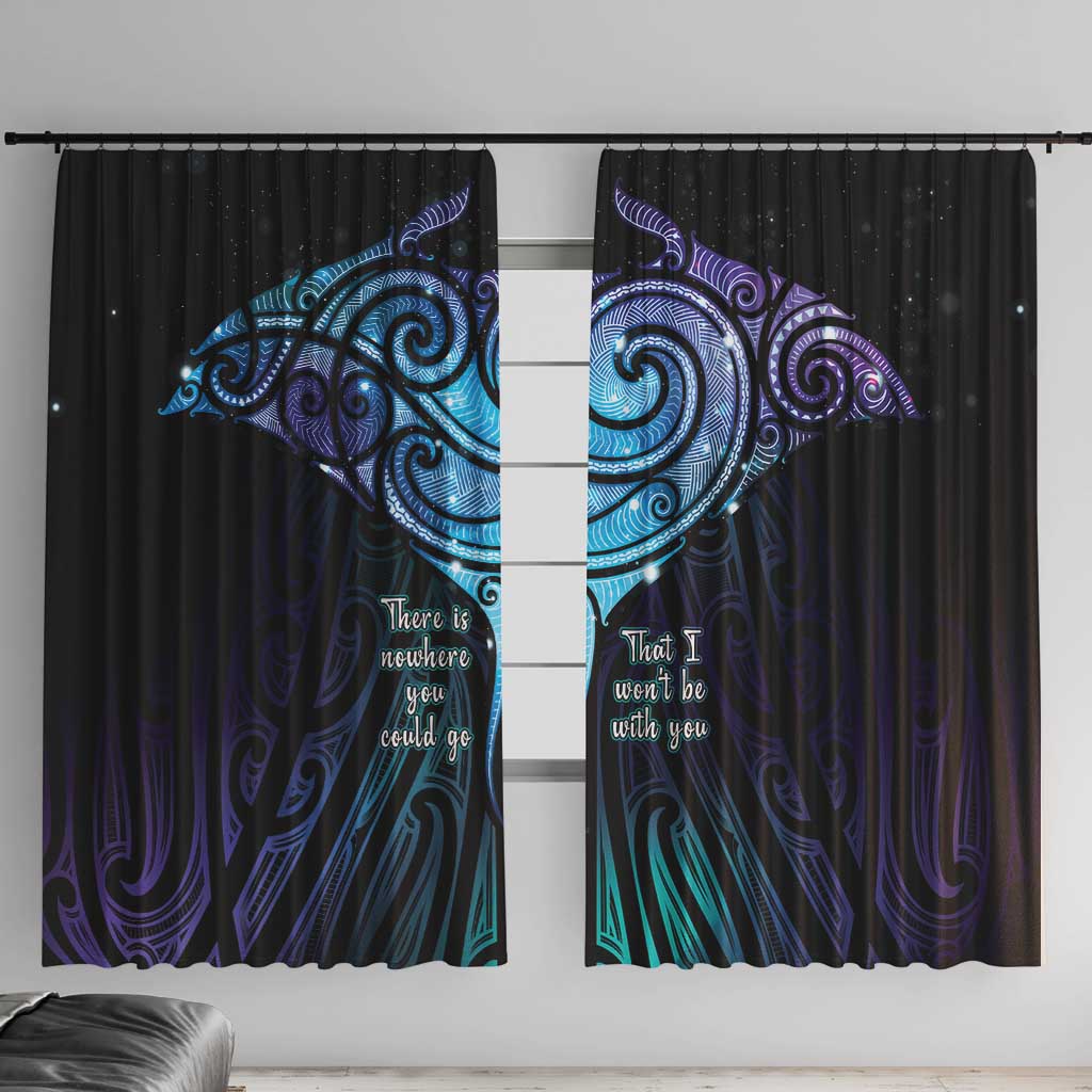 Aotearoa Maori Te Whai Rahi Window Curtain Tala - Nowhere You Could Go That I Won't Be With You - Polynesian Pride