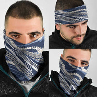 Polynesian Puakeniken Pikake Twisted Lei Neck Gaiter Navy Blue - Polynesian Pride