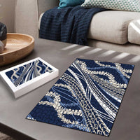 Polynesian Puakeniken Pikake Twisted Lei Puzzle Navy Blue - Polynesian Pride