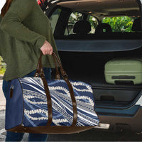 Polynesian Puakeniken Pikake Twisted Lei Travel Bag Navy Blue LT7 - Polynesian Pride