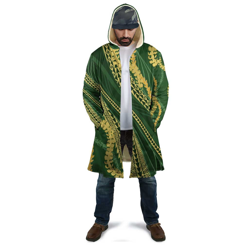 Polynesian Puakeniken Pikake Twisted Lei Cloak Emerald - Polynesian Pride