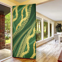 Polynesian Puakeniken Pikake Twisted Lei Door Cover Emerald - Polynesian Pride