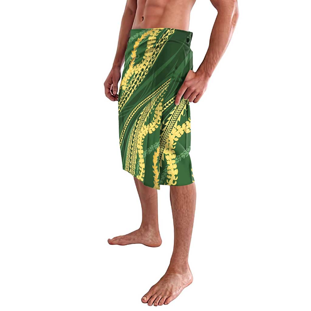 Polynesian Puakeniken Pikake Twisted Lei Lavalava Emerald - Polynesian Pride