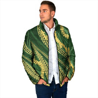 Polynesian Puakeniken Pikake Twisted Lei Padded Jacket Emerald - Polynesian Pride