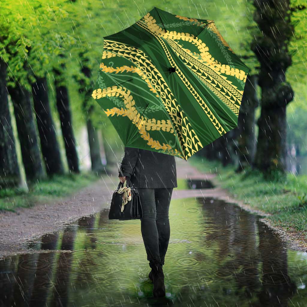Polynesian Puakeniken Pikake Twisted Lei Umbrella Emerald - Polynesian Pride
