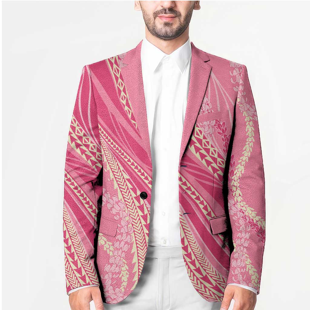 Polynesian Puakeniken Pikake Twisted Lei Blazer Rose Pink - Polynesian Pride