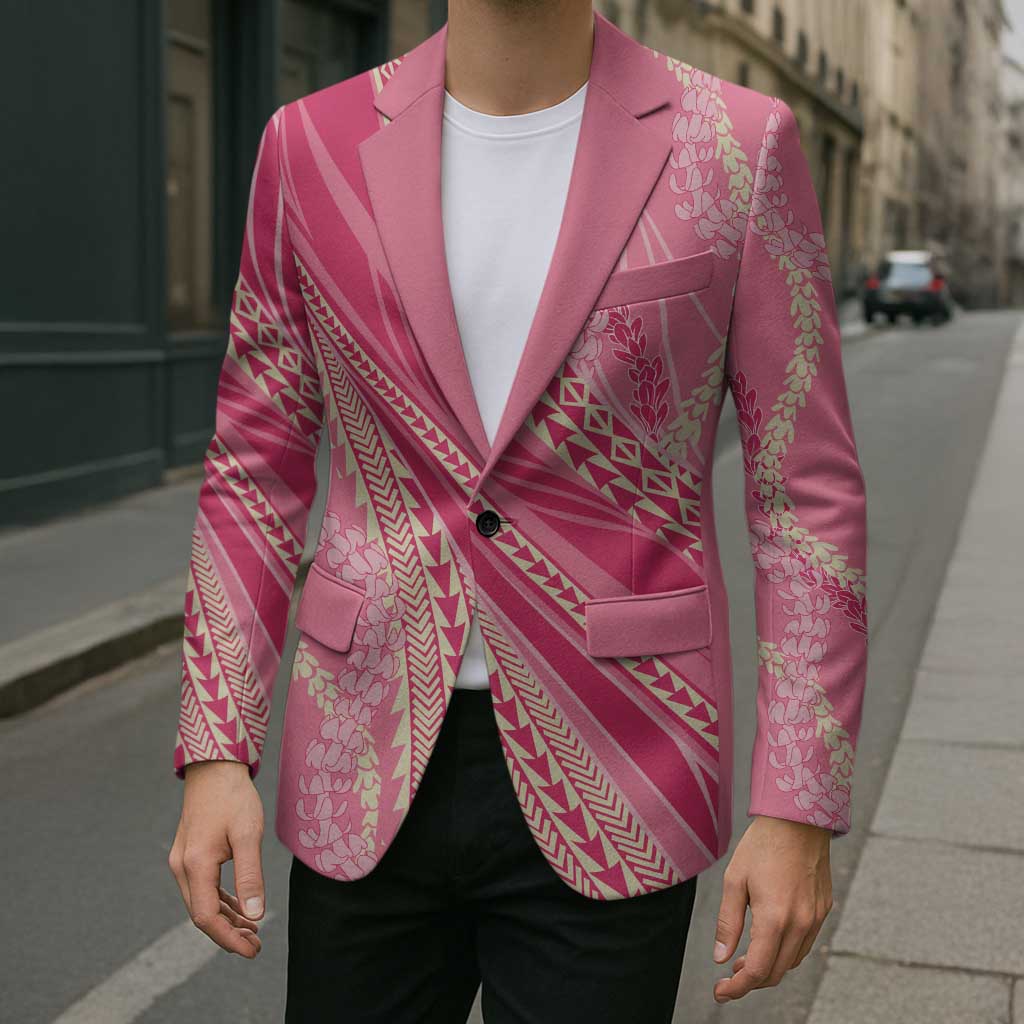Polynesian Puakeniken Pikake Twisted Lei Blazer Rose Pink - Polynesian Pride