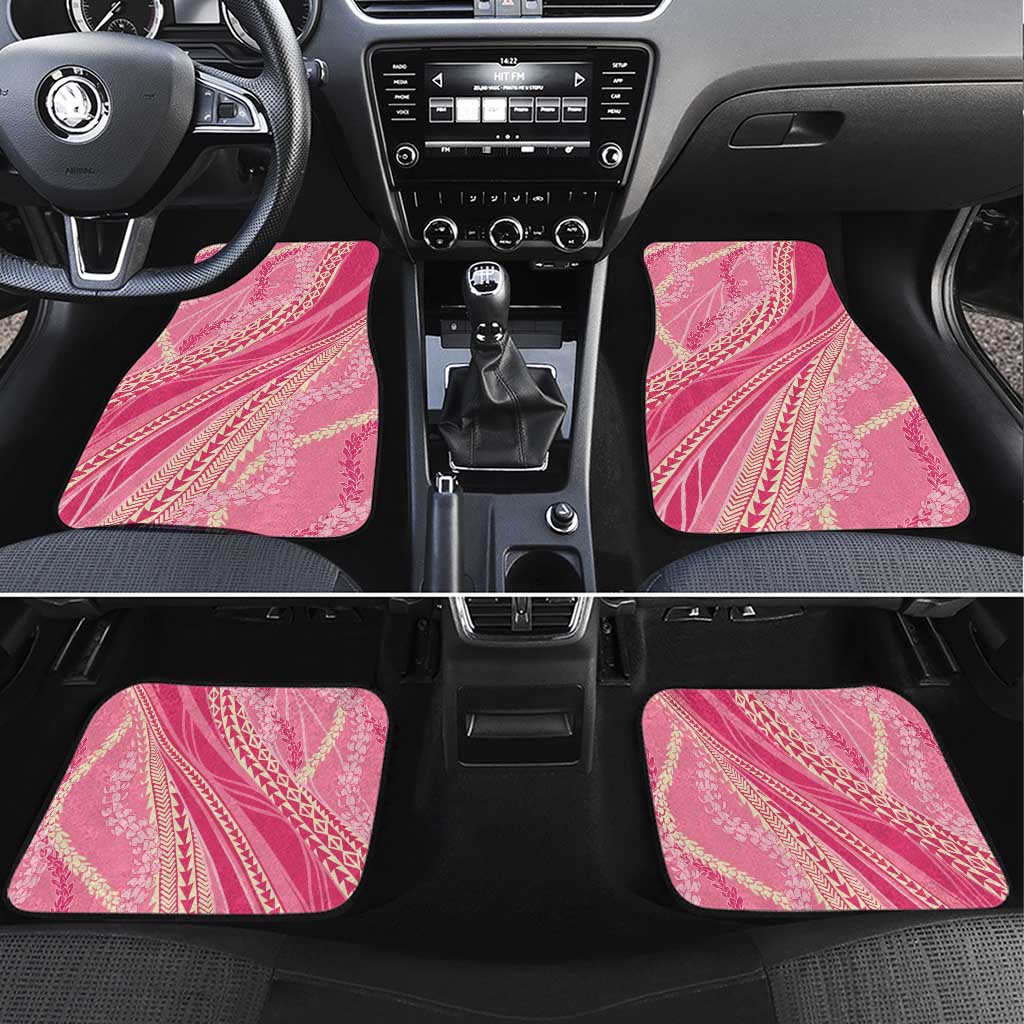 Polynesian Puakeniken Pikake Twisted Lei Car Mats Rose Pink - Polynesian Pride