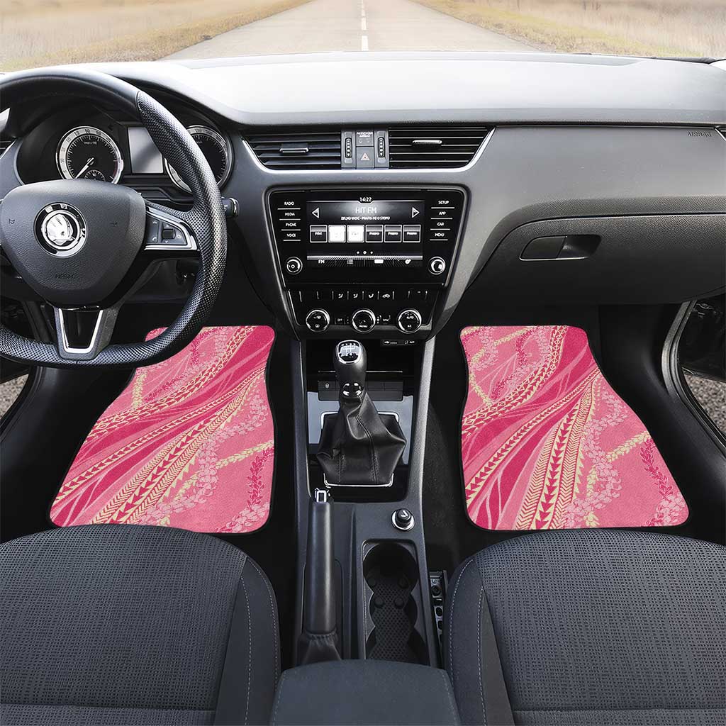 Polynesian Puakeniken Pikake Twisted Lei Car Mats Rose Pink - Polynesian Pride