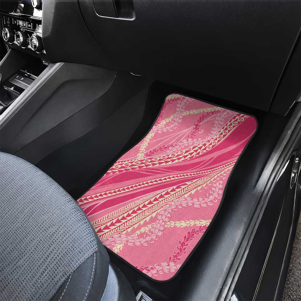Polynesian Puakeniken Pikake Twisted Lei Car Mats Rose Pink - Polynesian Pride