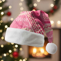 Polynesian Puakeniken Pikake Twisted Lei Christmas Santa Hat Rose Pink - Polynesian Pride