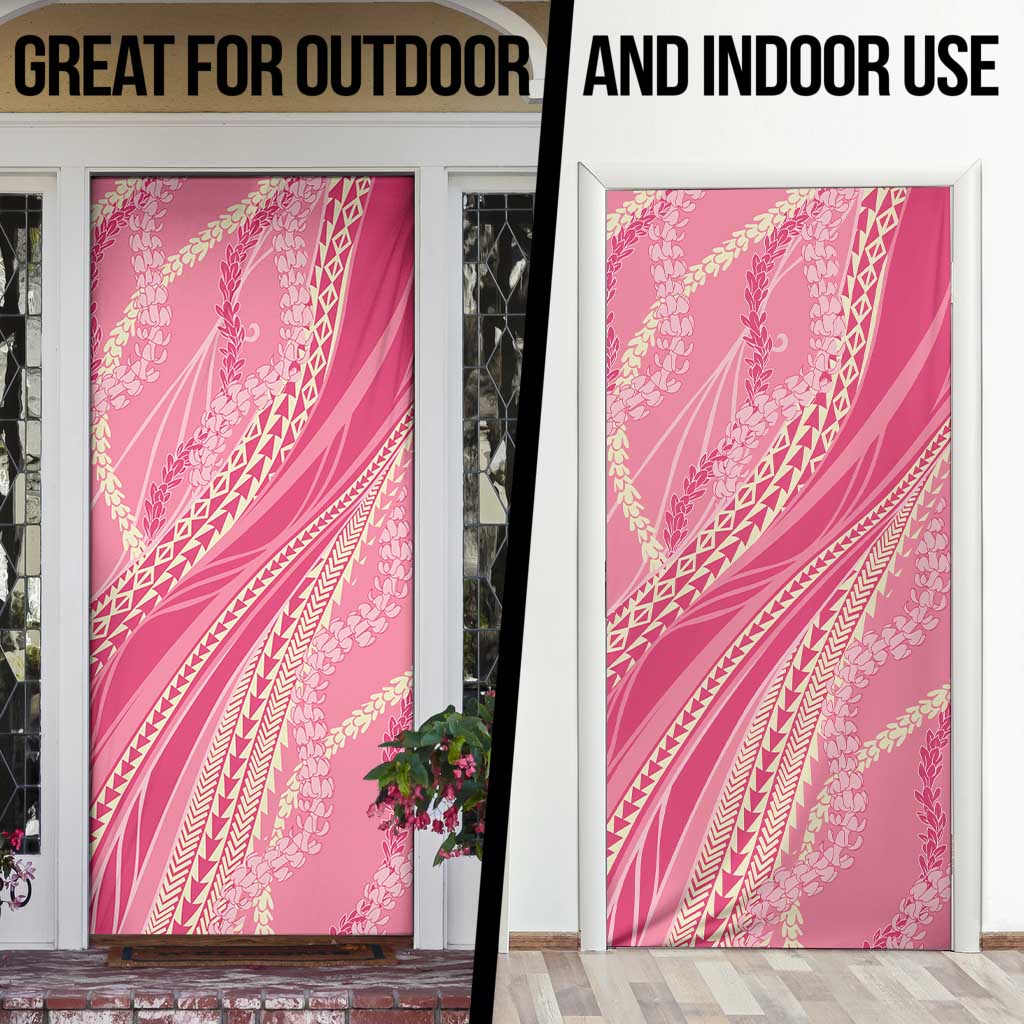 Polynesian Puakeniken Pikake Twisted Lei Door Cover Rose Pink - Polynesian Pride