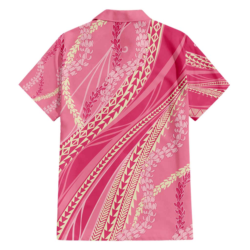Polynesian Puakeniken Pikake Twisted Lei Hawaiian Shirt Rose Pink - Polynesian Pride