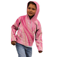 Polynesian Puakeniken Pikake Twisted Lei Kid Hoodie Rose Pink - Polynesian Pride