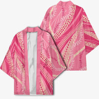 Polynesian Puakeniken Pikake Twisted Lei Kimono Rose Pink - Polynesian Pride