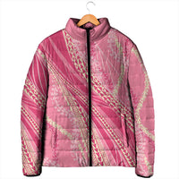 Polynesian Puakeniken Pikake Twisted Lei Padded Jacket Rose Pink - Polynesian Pride