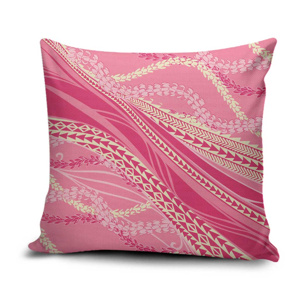 Polynesian Puakeniken Pikake Twisted Lei Pillow Cover Rose Pink - Polynesian Pride