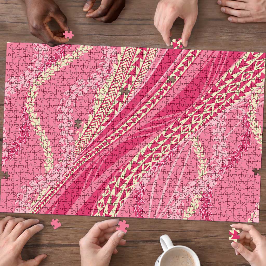 Polynesian Puakeniken Pikake Twisted Lei Puzzle Rose Pink - Polynesian Pride