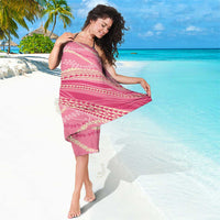 Polynesian Puakeniken Pikake Twisted Lei Sarong Rose Pink - Polynesian Pride