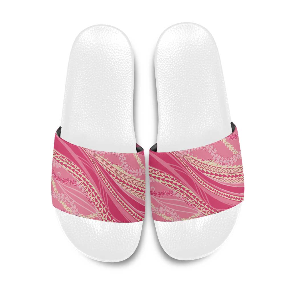Polynesian Puakeniken Pikake Twisted Lei Slide Sandals Rose Pink - Polynesian Pride