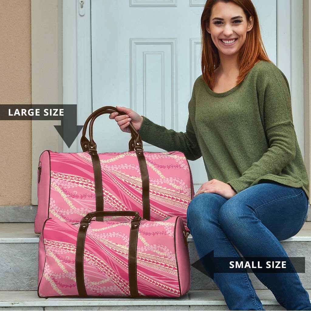 Polynesian Puakeniken Pikake Twisted Lei Travel Bag Rose Pink - Polynesian Pride