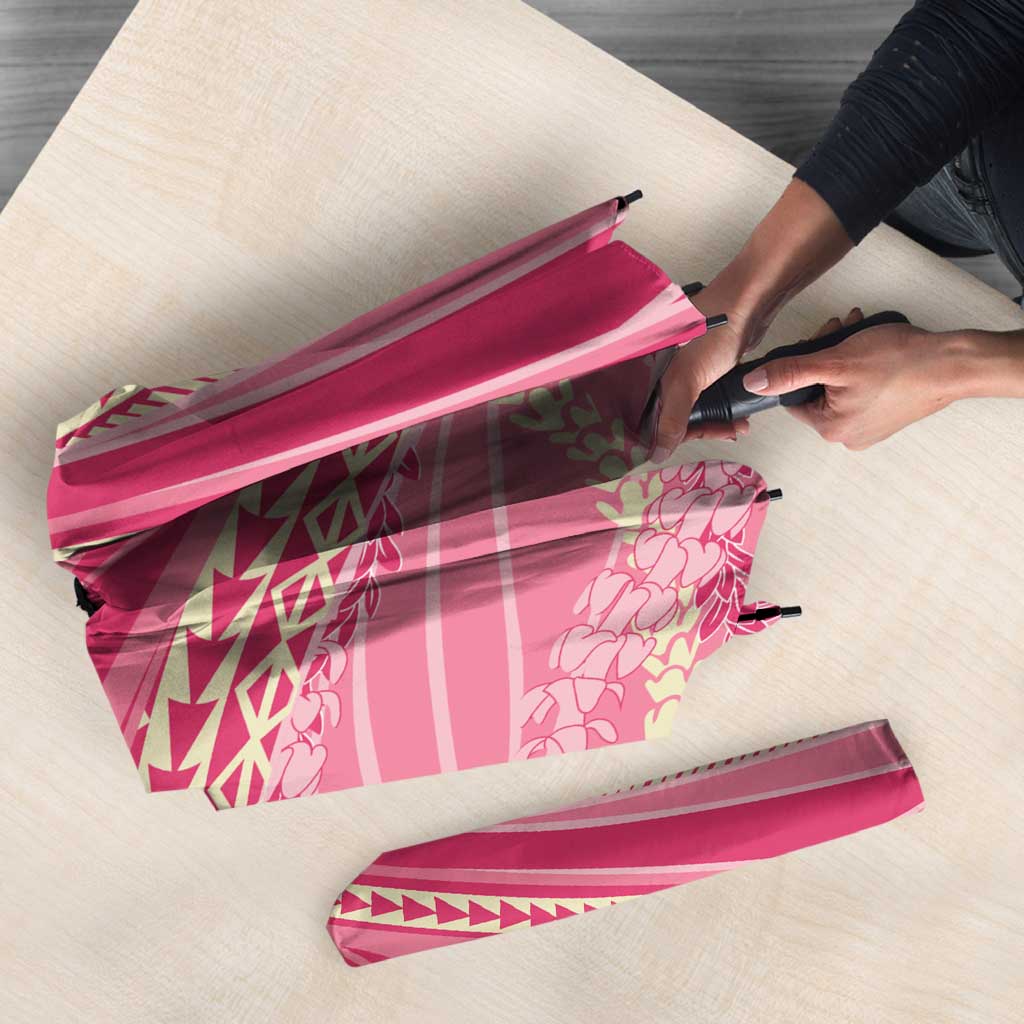 Polynesian Puakeniken Pikake Twisted Lei Umbrella Rose Pink - Polynesian Pride