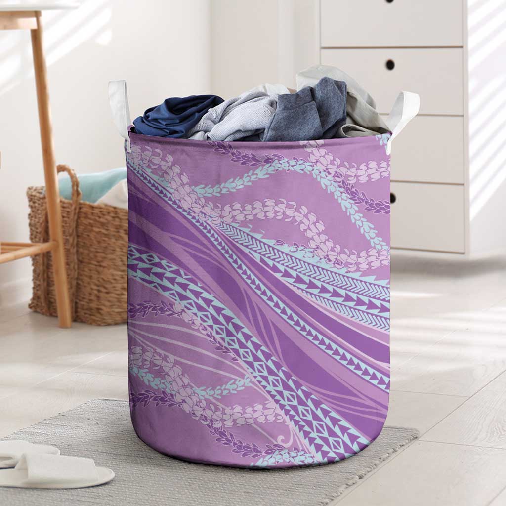 Polynesian Puakeniken Pikake Twisted Lei Laundry Basket Amethys - Polynesian Pride
