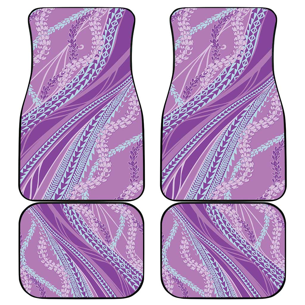 Polynesian Puakeniken Pikake Twisted Lei Car Mats Amethys - Polynesian Pride