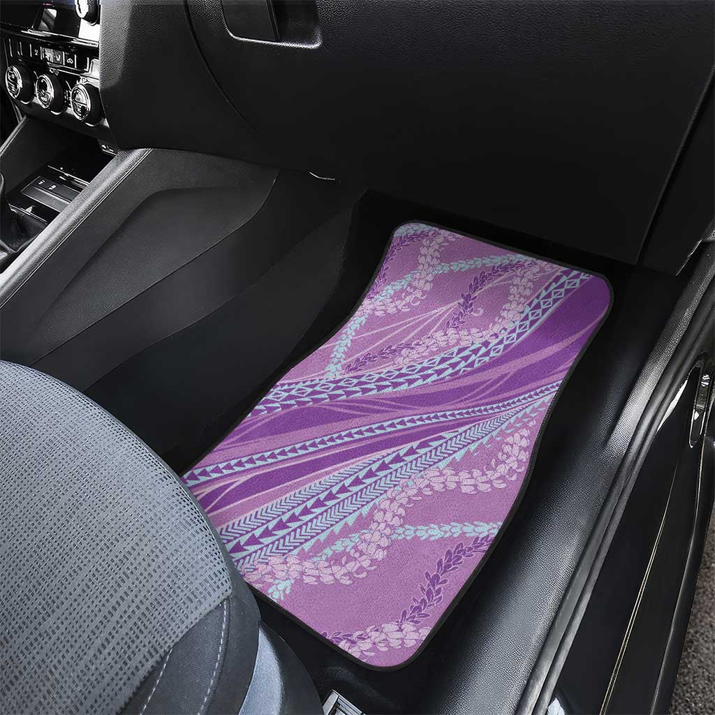 Polynesian Puakeniken Pikake Twisted Lei Car Mats Amethys - Polynesian Pride