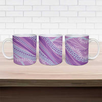 Polynesian Puakeniken Pikake Twisted Lei Ceramic Mug Amethys - Polynesian Pride