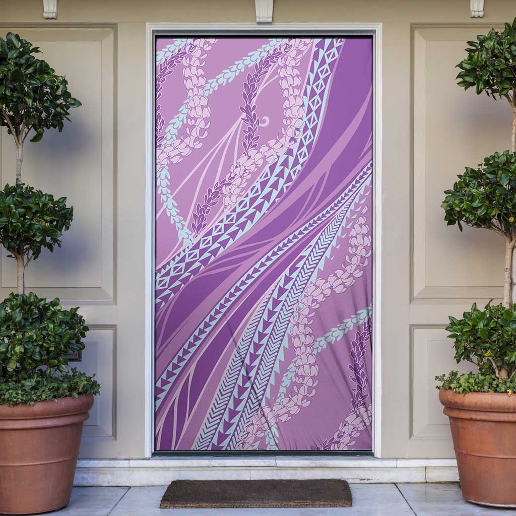 Polynesian Puakeniken Pikake Twisted Lei Door Cover Amethys - Polynesian Pride