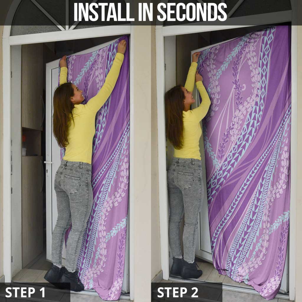 Polynesian Puakeniken Pikake Twisted Lei Door Cover Amethys - Polynesian Pride