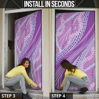 Polynesian Puakeniken Pikake Twisted Lei Door Cover Amethys - Polynesian Pride