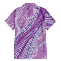 Polynesian Puakeniken Pikake Twisted Lei Family Matching Mermaid Dress and Hawaiian Shirt Amethys - Polynesian Pride