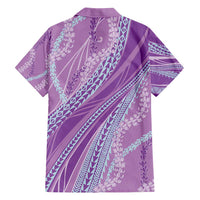 Polynesian Puakeniken Pikake Twisted Lei Family Matching Summer Maxi Dress and Hawaiian Shirt Amethys - Polynesian Pride