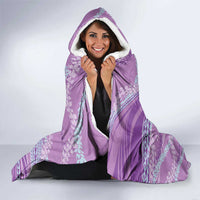 Polynesian Puakeniken Pikake Twisted Lei Hooded Blanket Amethys - Polynesian Pride