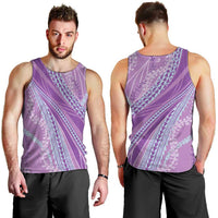Polynesian Puakeniken Pikake Twisted Lei Men Tank Top Amethys - Polynesian Pride