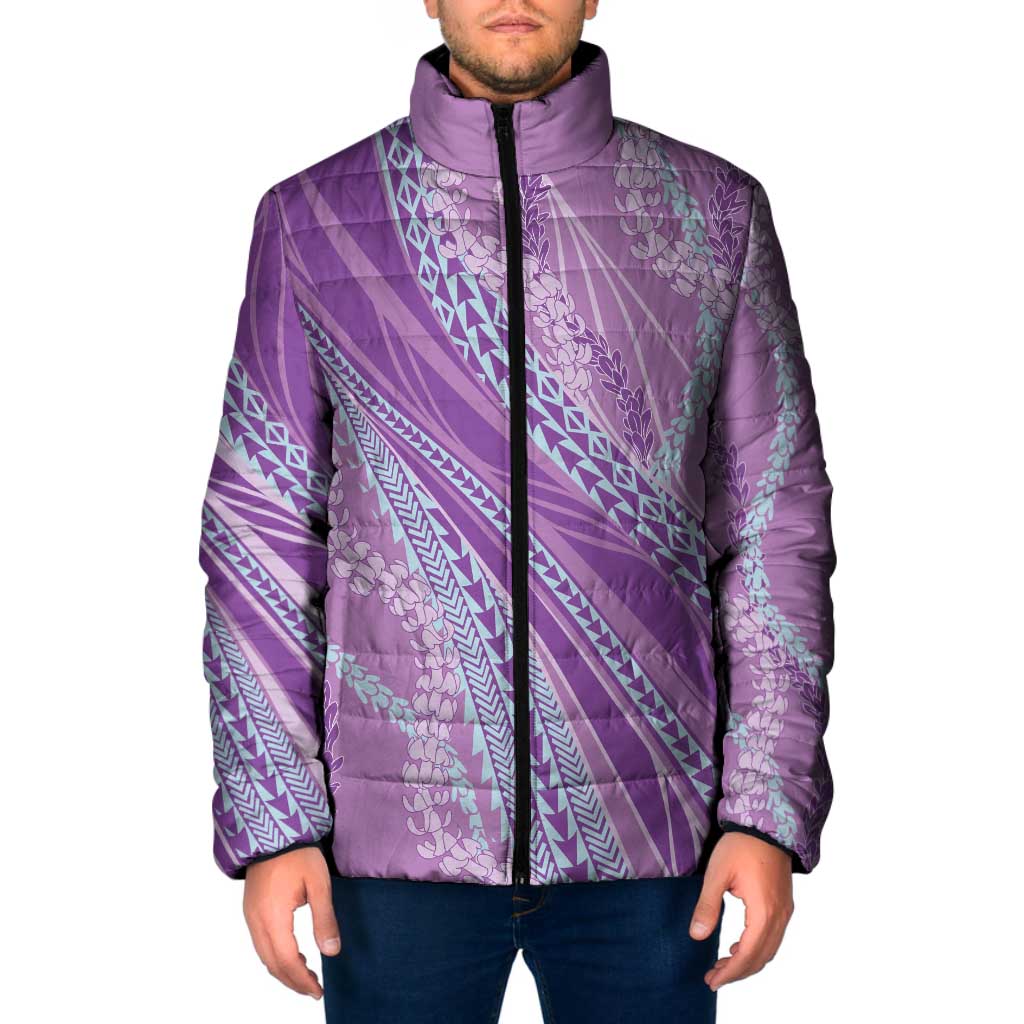 Polynesian Puakeniken Pikake Twisted Lei Padded Jacket Amethys - Polynesian Pride