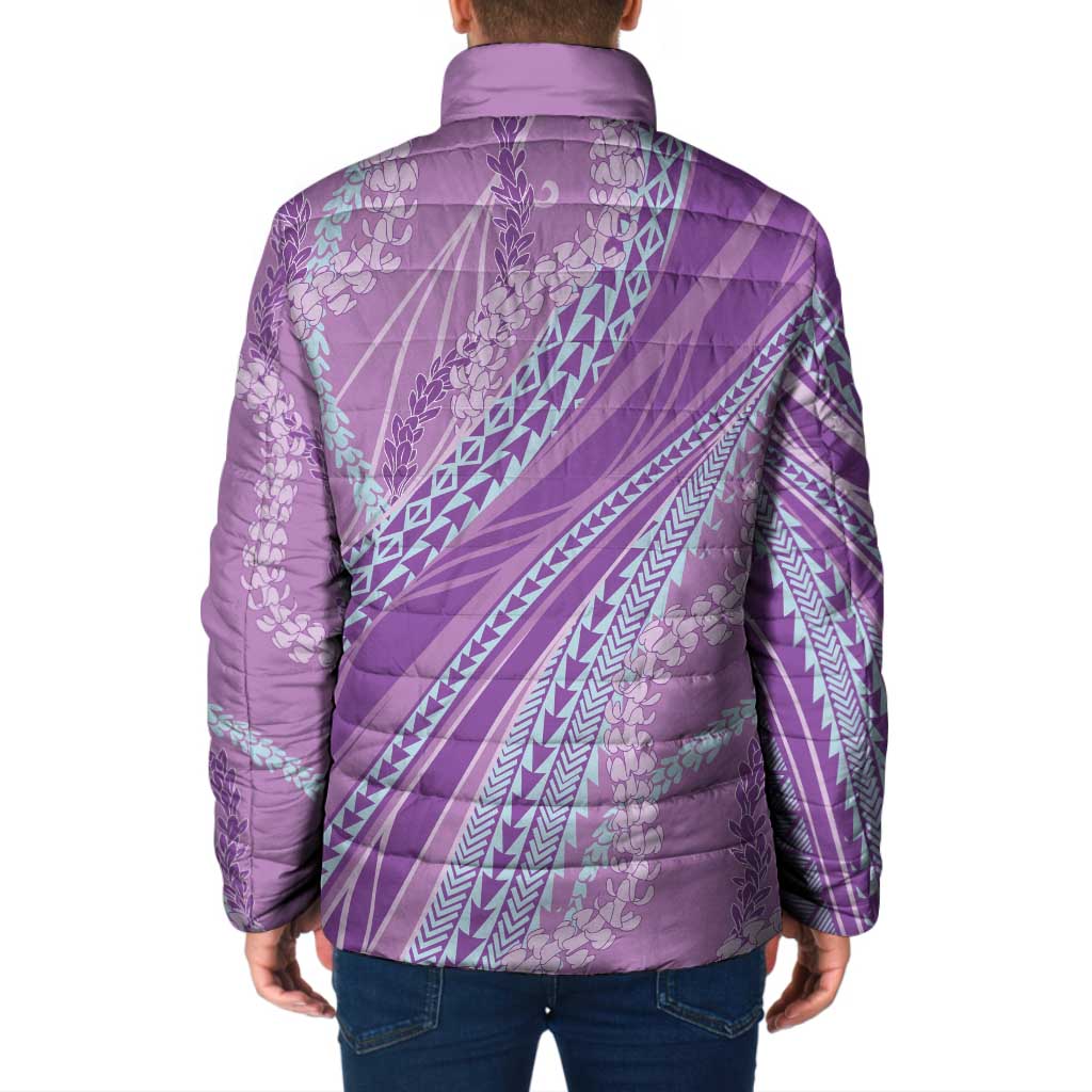 Polynesian Puakeniken Pikake Twisted Lei Padded Jacket Amethys - Polynesian Pride
