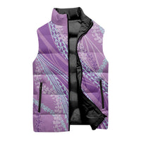 Polynesian Puakeniken Pikake Twisted Lei Sleeveless Puffer Jacket Amethys - Polynesian Pride