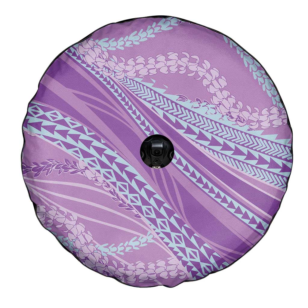 Polynesian Puakeniken Pikake Twisted Lei Spare Tire Cover Amethys - Polynesian Pride