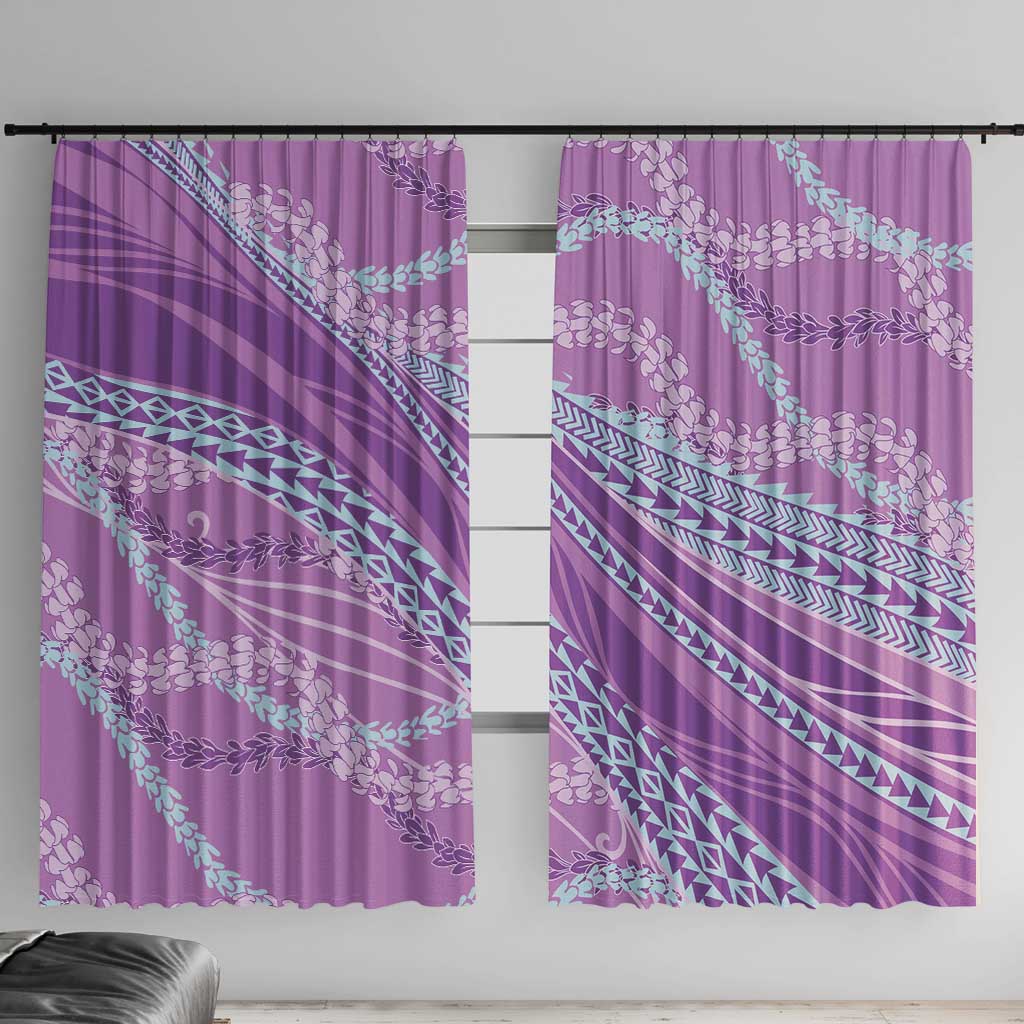 Polynesian Puakeniken Pikake Twisted Lei Window Curtain Amethys - Polynesian Pride