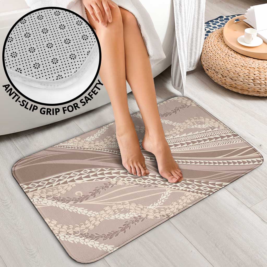 Polynesian Puakeniken Pikake Twisted Lei Bathroom Set Beige - Polynesian Pride