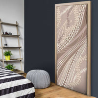 Polynesian Puakeniken Pikake Twisted Lei Door Cover Beige - Polynesian Pride